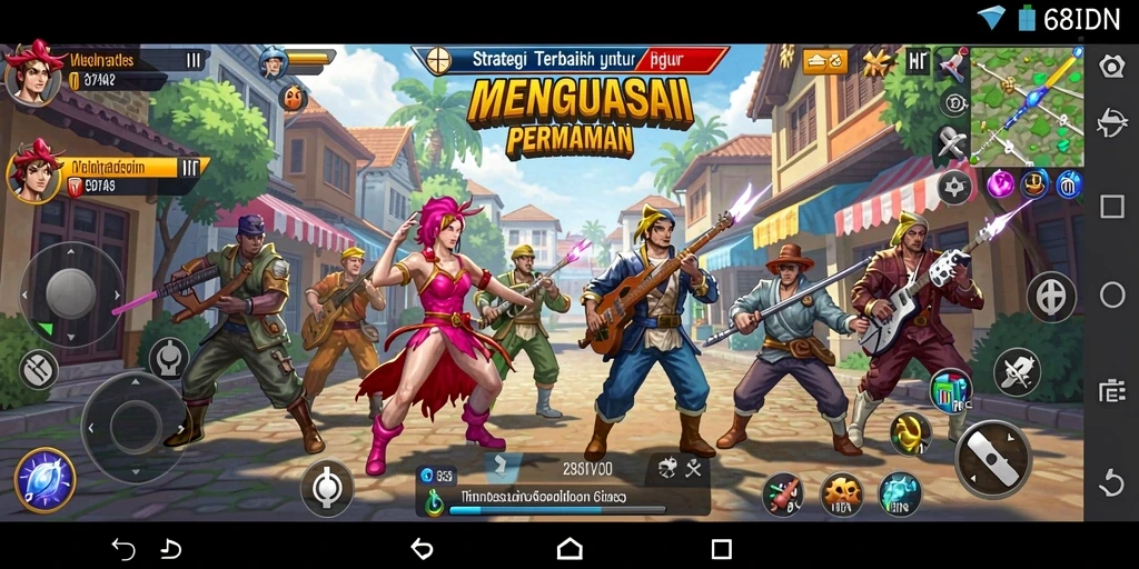 Tampilan gameplay seru dan kompetitif di 68IDN.