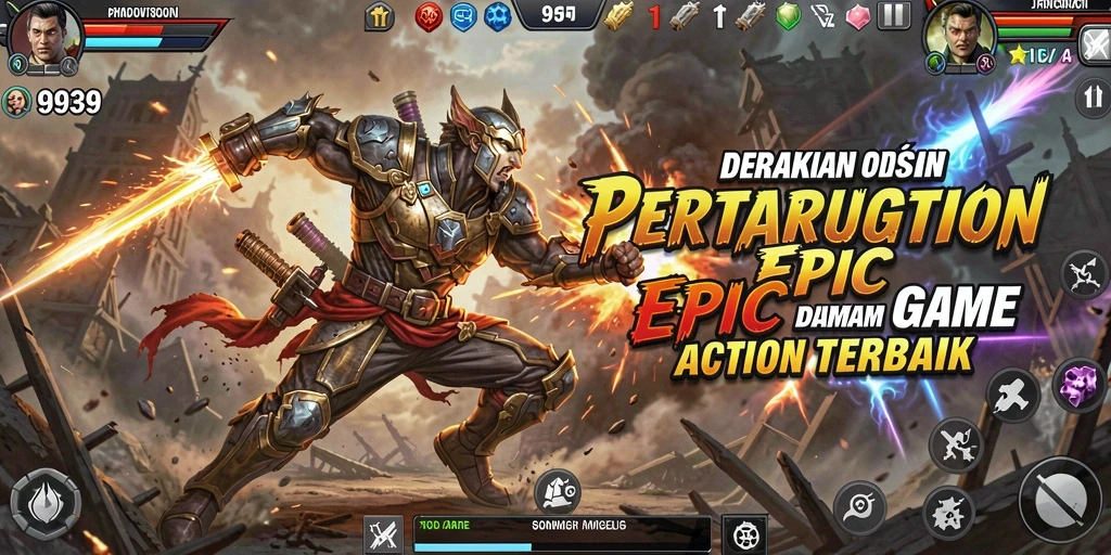 Tampilan gameplay Action yang intens dalam 9939, penuh aksi dan strategi.