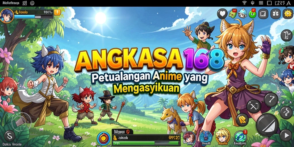 Tangkapan layar utama ANGKASA168 menampilkan aksi karakter Anime yang menegangkan.
