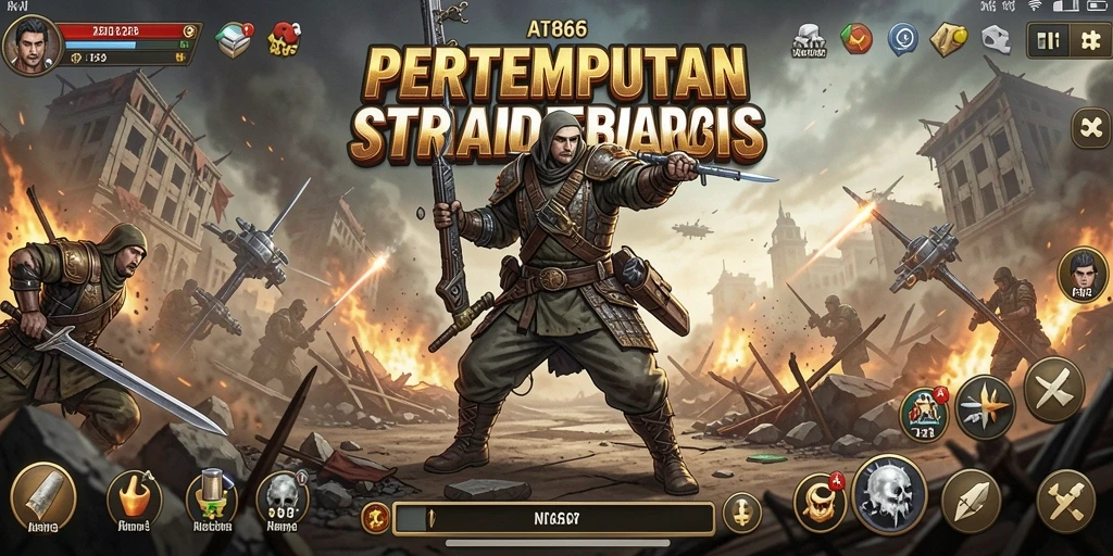 Tampilan gameplay menarik dari AT866 dengan aksi pertempuran yang intens.
