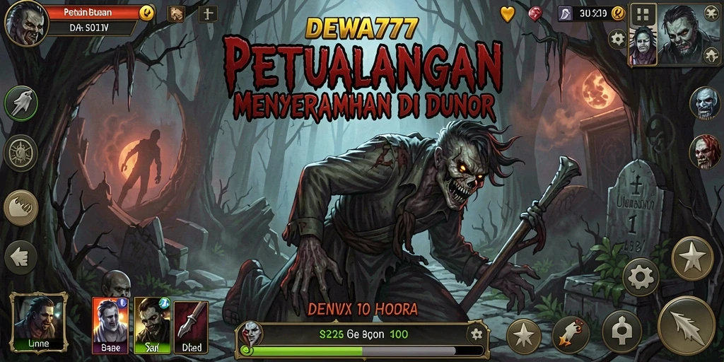 Screenshot DEWA777 menampilkan momen mendebarkan dalam permainan horor.