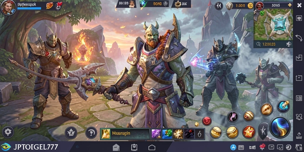 Tampilan gameplay menakjubkan dari JPTOGEL77 dalam dunia MMORPG.