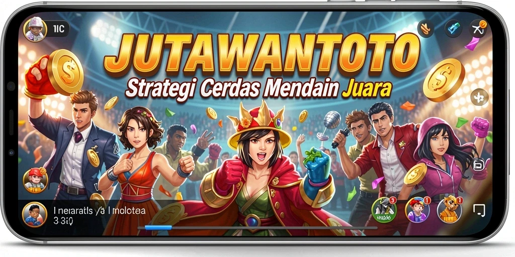Tangkapan layar gameplay JUTAWANTOTO menunjukkan aksi strategi yang mendebarkan.