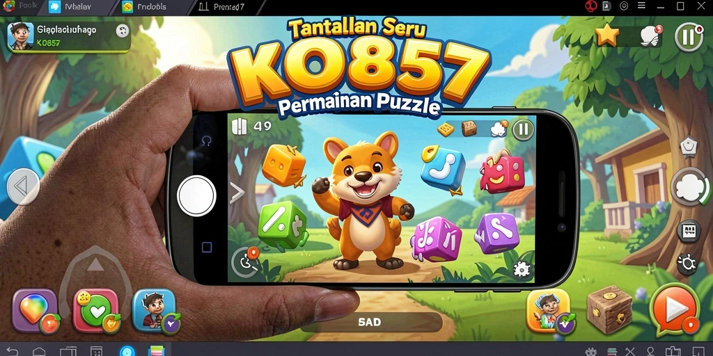 Tampilan gameplay KO857 dengan teka-teki yang menantang.