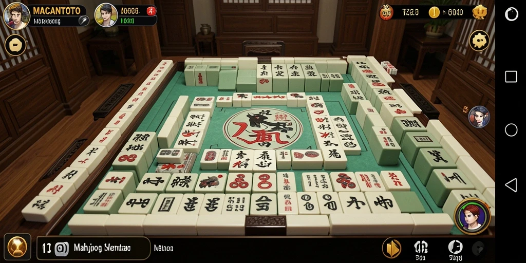 Tangkapan layar dari gameplay Mahjong yang menegangkan di MACANTOTO.