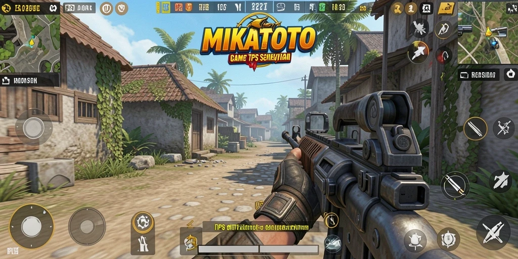 Gameplay MIKATOTO yang mendebarkan dalam aksi TPS.