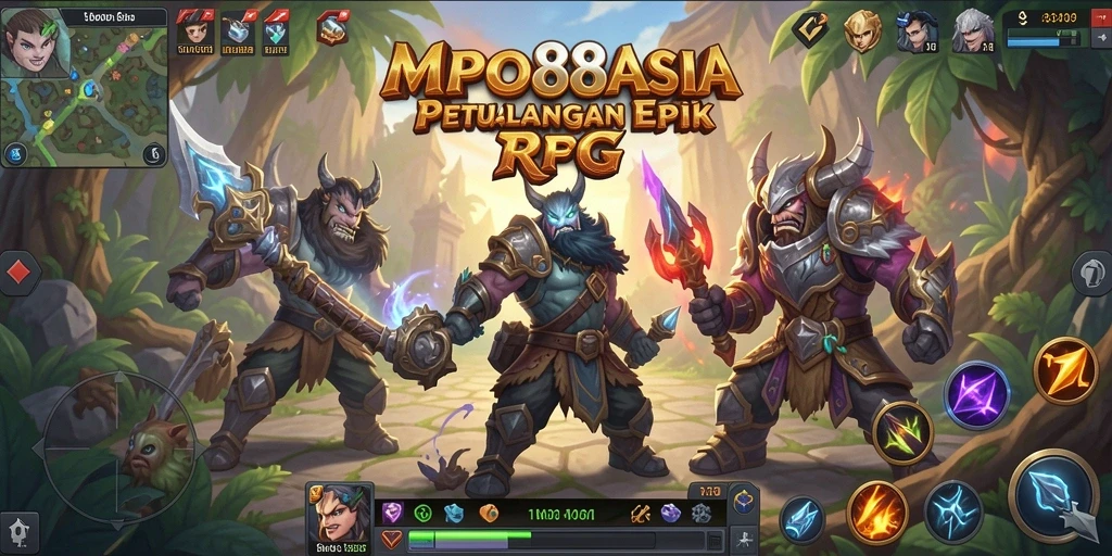 Screenshot utama MPO88ASIA menampilkan pertempuran karakter yang dinamis.