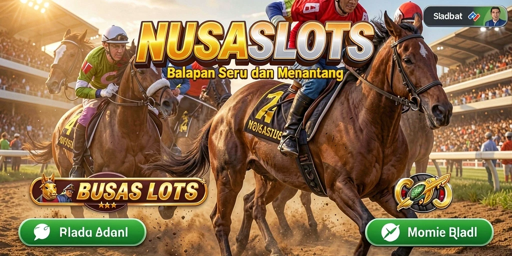 Gameplay menegangkan di lintasan balapan NUSASLOTS.