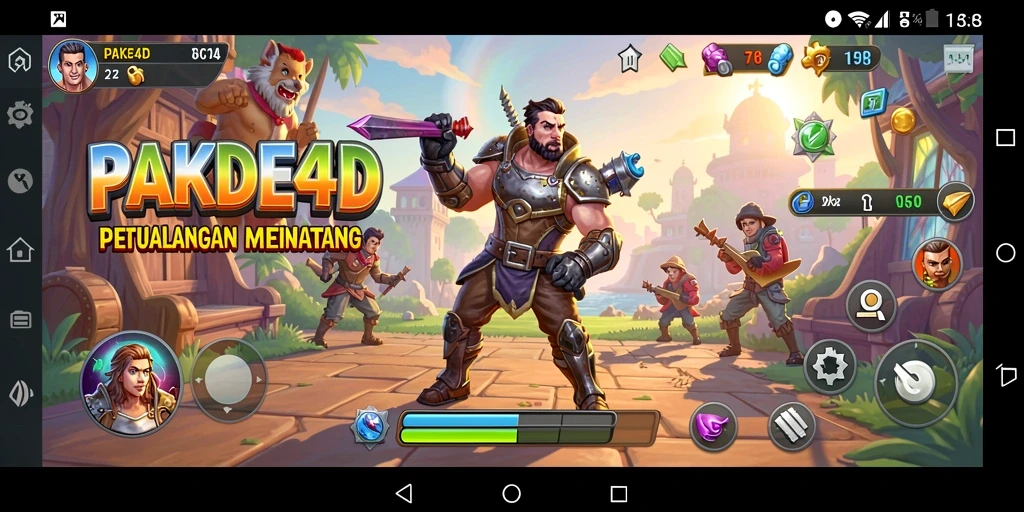 Tampilan gameplay PAKDE4D yang penuh aksi dan seru.