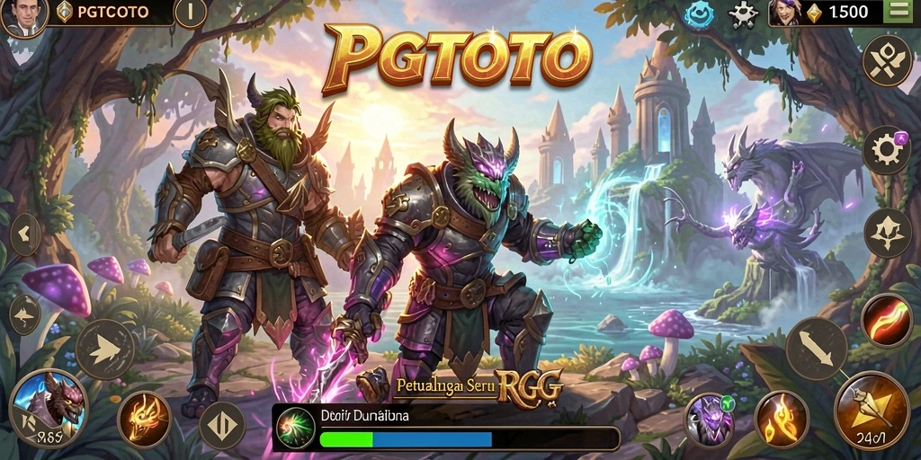 Tampilan gameplay RPG PGTOTO yang menakjubkan dan menarik.