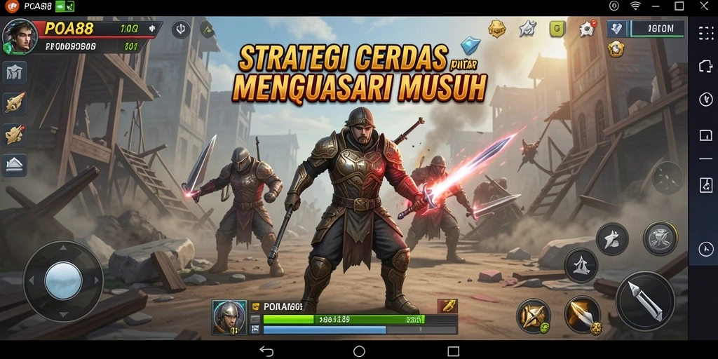 Tampilan gameplay <strong>POA88</strong> yang memukau dengan aksi strategi yang mendebarkan.