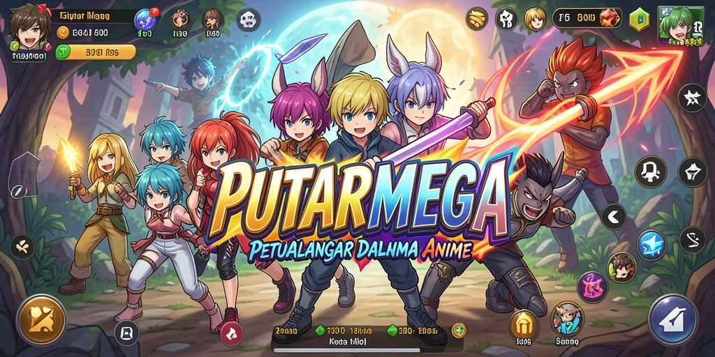Tampilan menawan dan gameplay seru dari PUTARMEGA.
