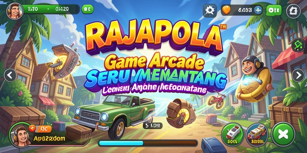 Screenshot utama RAJAPOLA yang menampilkan gameplay seru di level menantang.