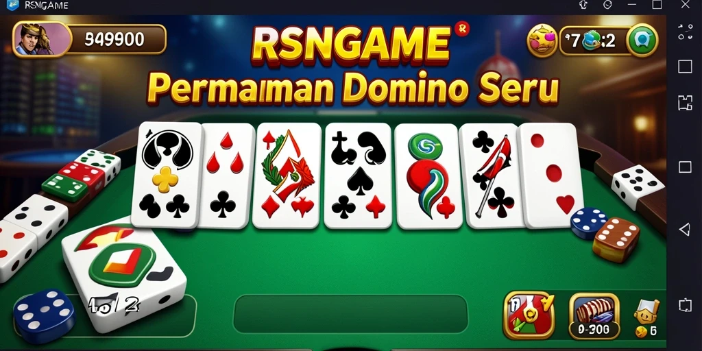 Tampilan menarik dari gameplay Domino RSNGAME yang menyenangkan.