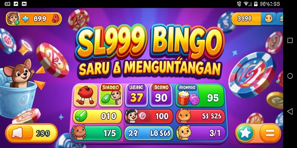 Tampilan gameplay SL999 dalam permainan Bingo yang menghibur.