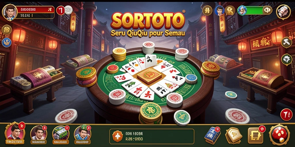 Screenshot permainan QiuQiu SORTOTO yang menarik dan mendebarkan.