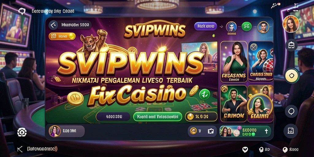 Screenshot tampilan gameplay Live Casino SVIPWINS yang menarik.