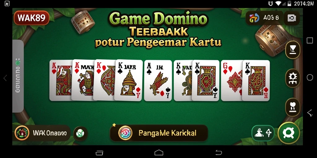 Tampilan gameplay seru di WAK89, nikmati keseruan bermain Domino.