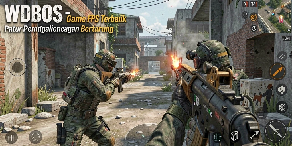 Tampilan menegangkan dari gameplay FPS WDBOS.