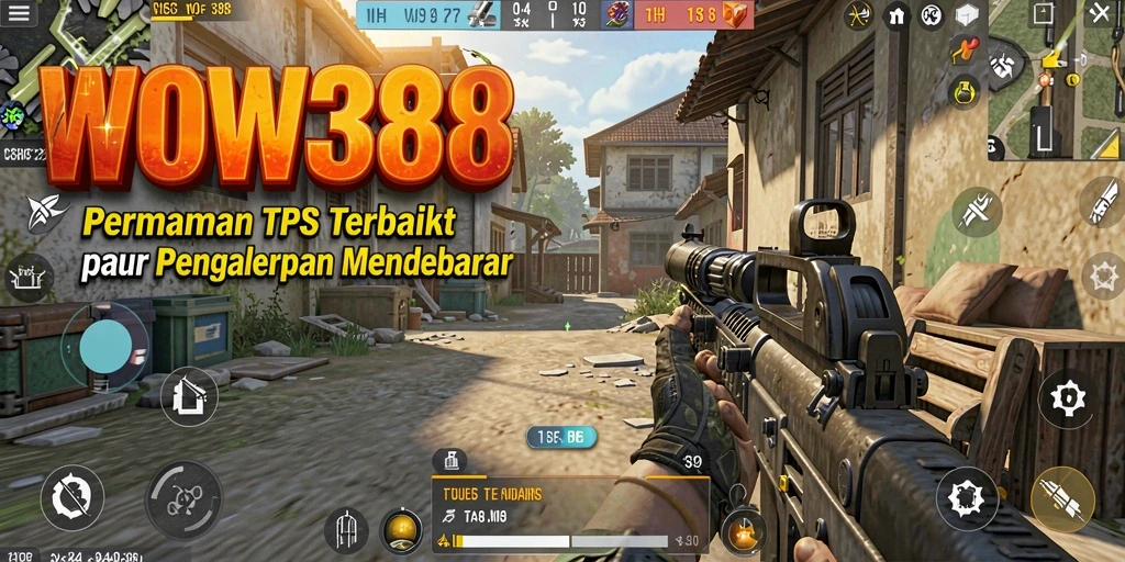 Tampilan screenshot WOW388 menampilkan aksi mendebarkan gameplay TPS.